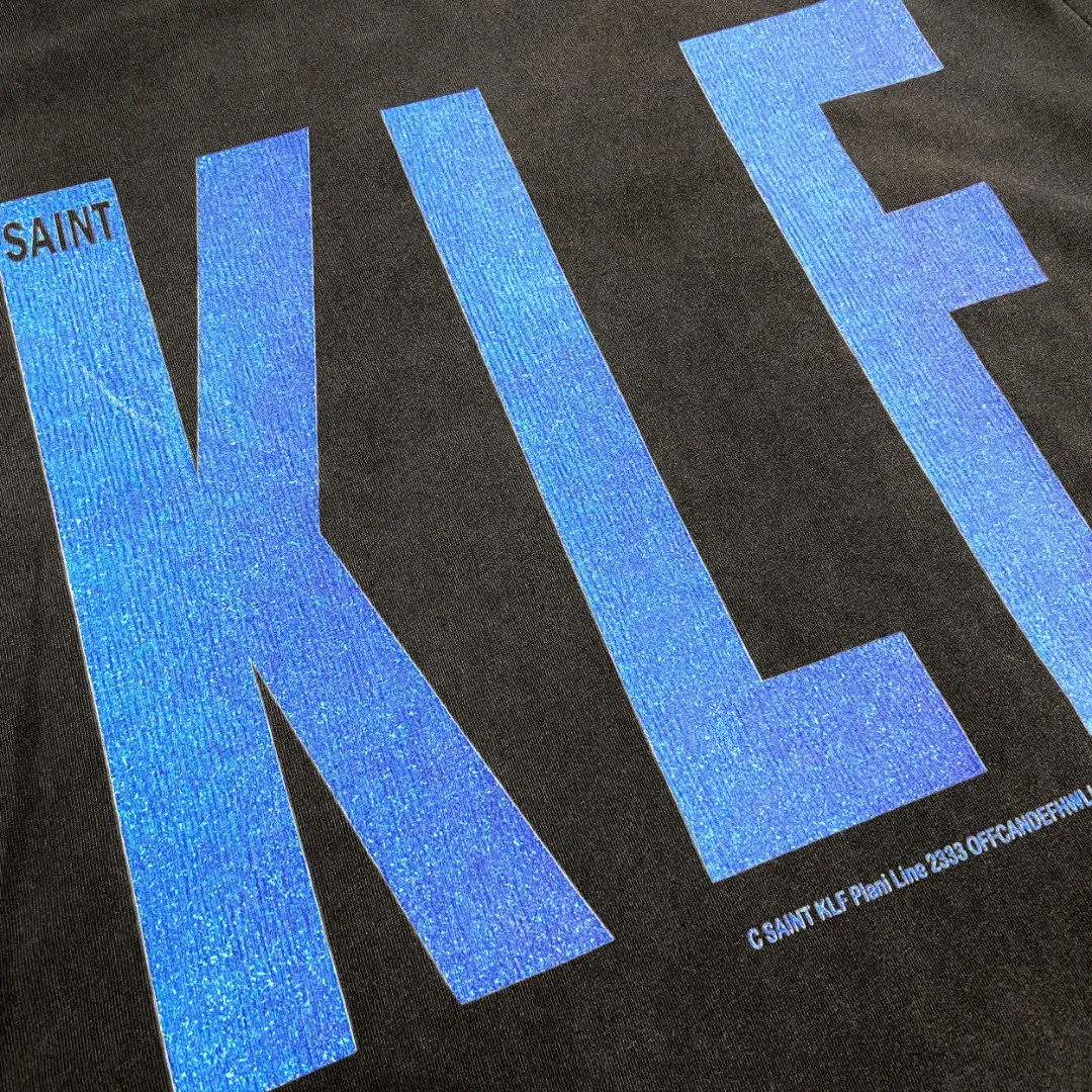 Saint Michael KLF Exhibition Exclusive "Beauty Trendy Printed Distressed Retro Vintage Loose Short Sleeve T-shirt Digital white ink direct injection, the fabric is breathable and the pattern is three-dimensional and clear. Fabric: Double yarn 240g Style number: S916 Size: S-M-L-XL Color: Washed black Price: P118